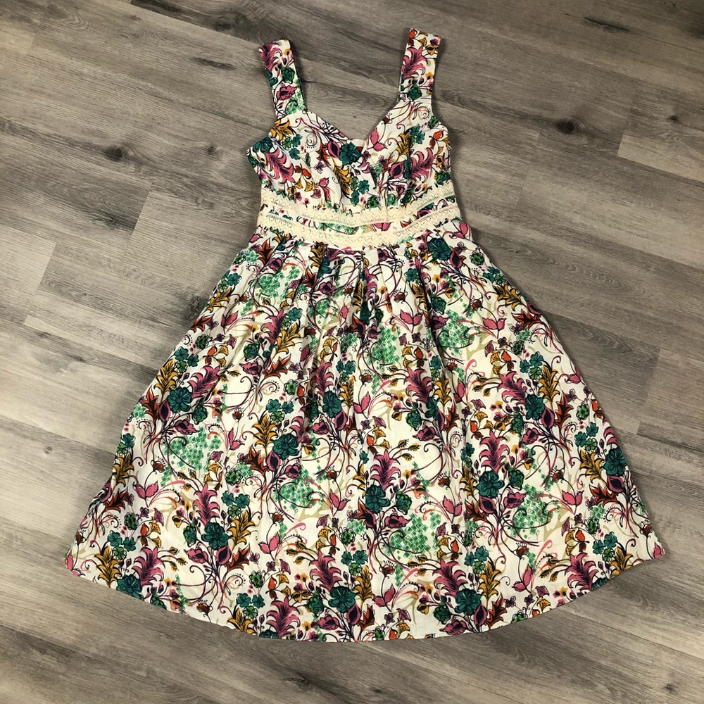 Sundance Caico Islands Floral Linen Summer Dress